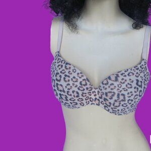 Victoria's Secret incredible by Victoria's Secret lined demi cheetah bra  brown